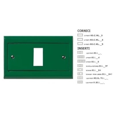 MASTER - INSERTO LACCATO VERDE 3 FORI