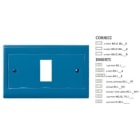 MASTER - INSERTO LACCATO AZZURRO 3 FORI