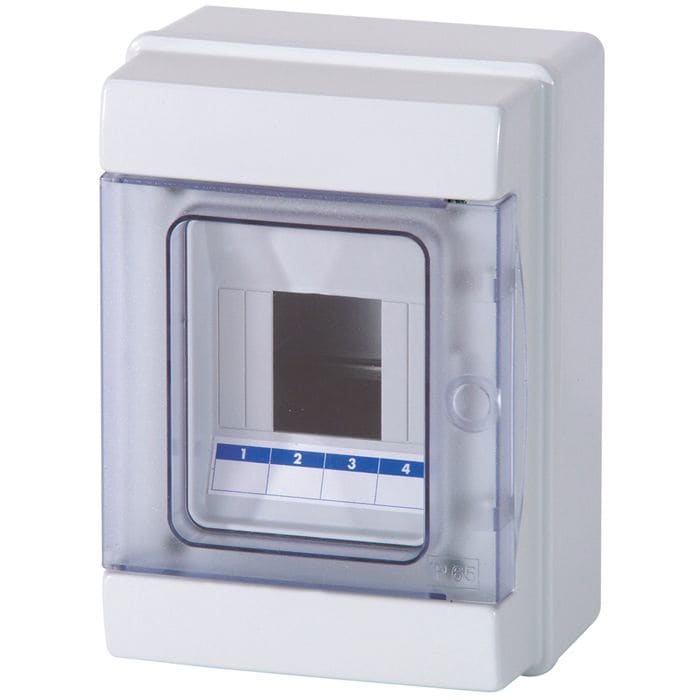 MASTER - C.PARETE 2/4MOD.P.TRASPAR. IP65