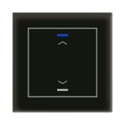MDT - Tastiera KNX Light vetro 1 tasto, nero, serigrafia tapparella