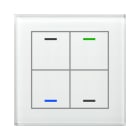 MDT - Tastiera KNX Light vetro 4 tasti, bianco