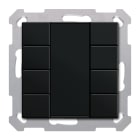 MDT - Tastiera KNX 55 SERIE.02, 8 tasti, nero opaco
