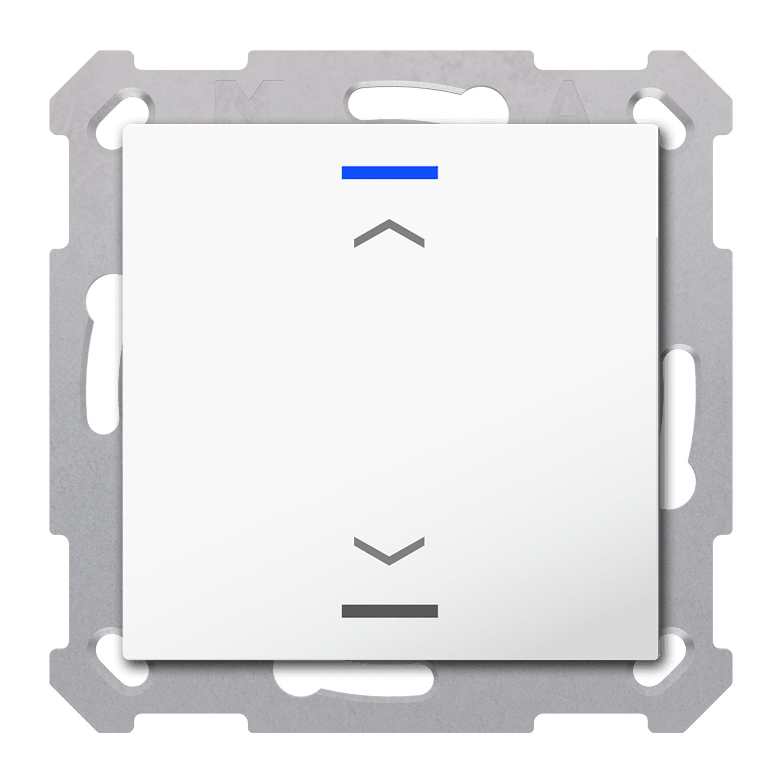 MDT - Tastiera KNX  Light 55, 1 tasto, bianco lucido, tapparella