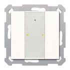 MDT - Tastiera 2 tasti con attuatore, RF KNX, bianco lucido
