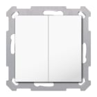 MDT - Tastiera 2 tasti light B55, RF KNX, secure, bianco lucido