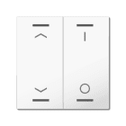 MDT - Copertura tastiera Light55 2 tasti.,bianco lucido, combinato