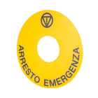 NEW ELFIN - TARGHETTA GIALLA D90 EMERGENZA