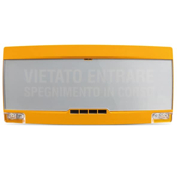 NOTIFIER - PAN. OTTICO ACUSTICO EN54-3/23 GIALLO