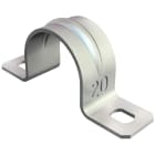 OBO BETTERMANN - Collare di fissaggio 26mm con due fori in acciaio zincato galvanicamente.