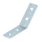 OBO BETTERMANN - Staffa di collegamento 45 gradi con 4 fori 101x101x40x5 in acciaio zincato a caldo per immersione.