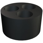 OBO BETTERMANN - 107 c v 16 2x6 inserto multi-tenuta per v-tec pg16,2x6 elastomero nero.