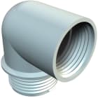 OBO BETTERMANN - 107W PG9 PA Manicotto Angolare Poliammide Grigio Chiaro