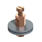 OBO BETTERMANN - Morsetto di fissaggio 1/2" ottone nichelato 928.