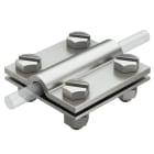 OBO BETTERMANN - Morsetto a croce tondo/piatto senza piastra separazione 8-10xFL30 Acciaio INOX A4 1.4401 252 S4 V4A.