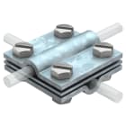 OBO BETTERMANN - Morsetto a croce 8-10mm in acciaio zincato per immersione FT 252.