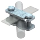 OBO BETTERMANN - Morsetto diagonale 88x30x45 in acciaio zincato a caldo per immersione, 250 A-FT.