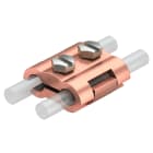 OBO BETTERMANN - Morsetto connettore 8-10mm in ottone ramato per connessioni precise e affidabili.