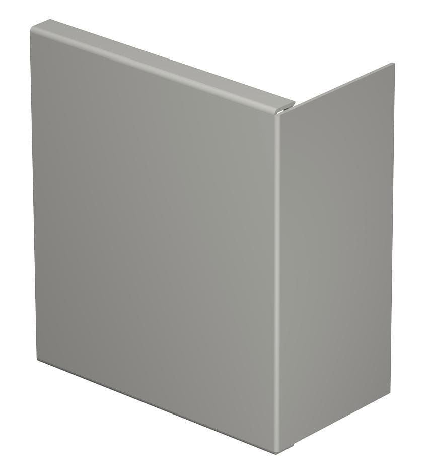 OBO BETTERMANN - Elemento terminale 80x170mm in polivinilcloruro grigio pietra RAL 7030.