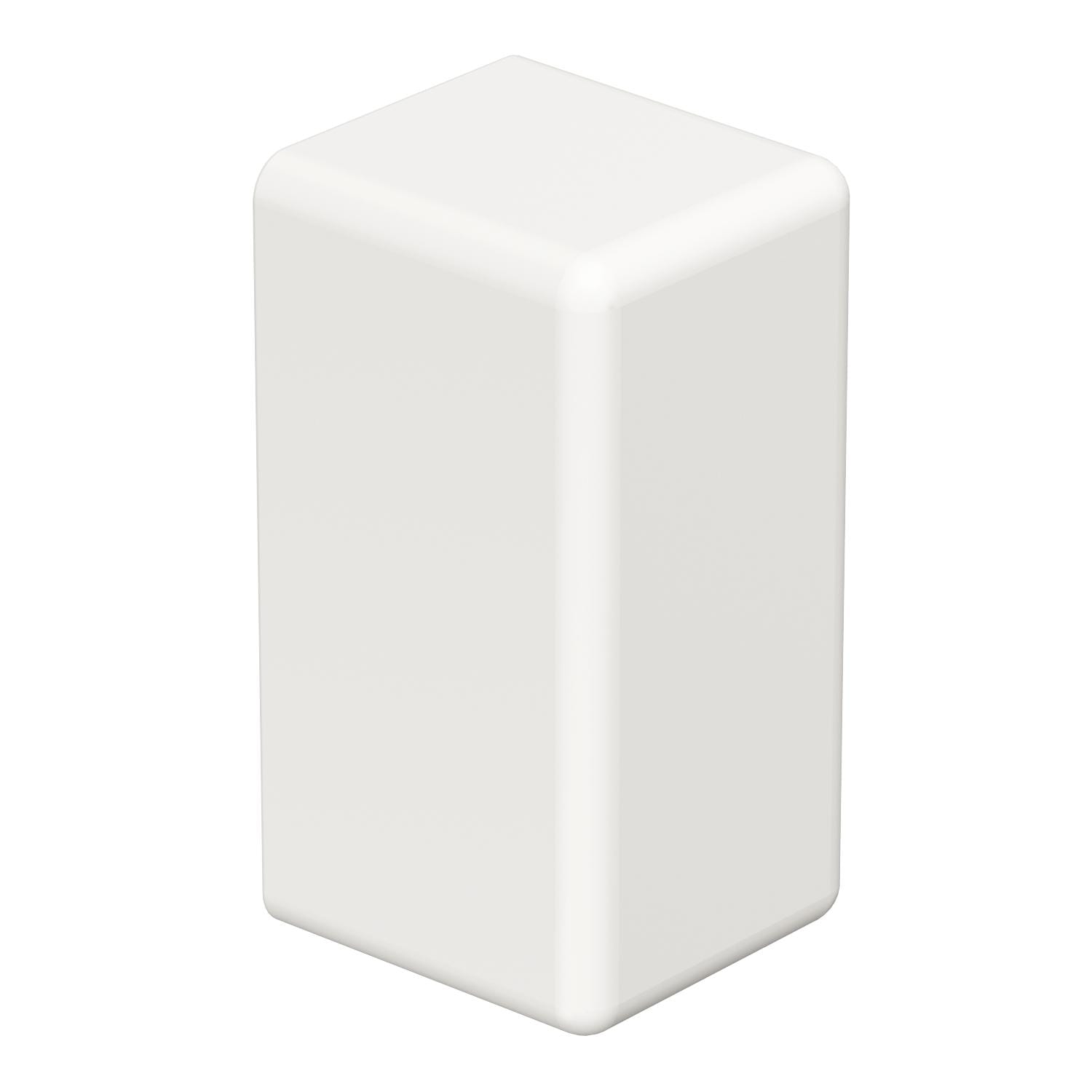OBO BETTERMANN - Elemento terminale 10x20mm in Polivinilcloruro bianco RAL 9010 per WDK HE10020RW.