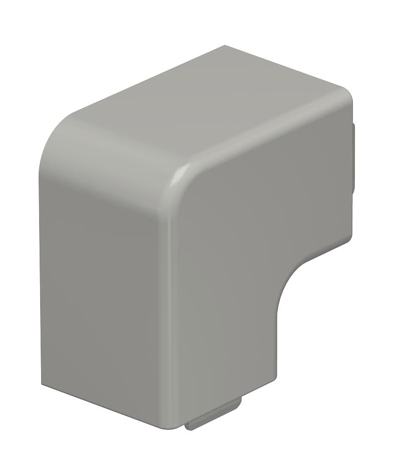 OBO BETTERMANN - Coperchio angolo piano 30x30mm in Polivinilcloruro grigio pietra RAL 7030 WDHF30030GR.