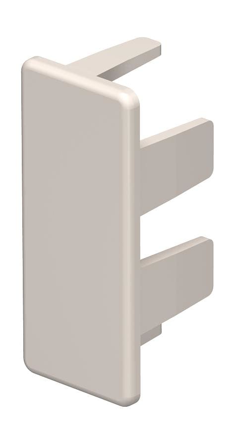 OBO BETTERMANN - Elemento terminale 15x40mm in Polivinilcloruro bianco crema RAL 9001 WD HE15040CW.