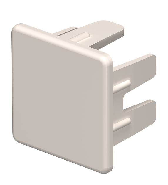 OBO BETTERMANN - Elemento terminale 25x25mm in Polivinilcloruro bianco crema RAL 9001.
