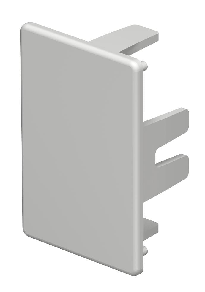 OBO BETTERMANN - Elemento terminale halogen-free 30x45mm in policarbonato/acrilnitrile butadiene stirolo grigio chiaro RAL 7035.