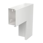 OBO BETTERMANN - Curva piana 60x100mm con coperchio in acciaio zincato/plastificato bianco RAL 9010.
