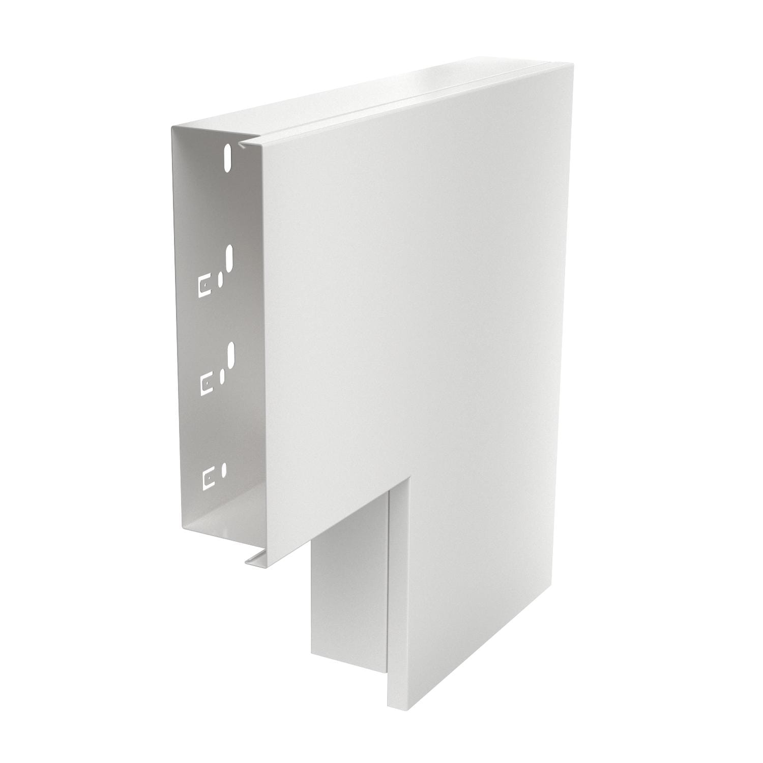 OBO BETTERMANN - Curva piana con coperchio 60x200mm in Acciaio zincato/plastificato bianco RAL 9010.