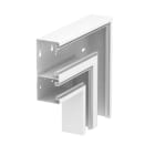 OBO BETTERMANN - Curva piana discesa asimmetrica 70x170x300 in Acciaio bianco RAL 9010.