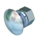 OBO BETTERMANN - Bullone testa tonda M12x25 con rondella e dado in acciaio zincato a caldo.