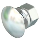 OBO BETTERMANN - Bullone con testa tonda, rondella e dado M6x20 Acciaio INOX A2 1.4301.