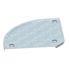 OBO BETTERMANN - Coperchio curva 90Â° con bussola, RB 90 200 B200mm Acciaio zincatura a nastro Double Dip, zinco/alluminio.