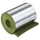 OBO BETTERMANN - Lana minerale foglio alluminio per sezione isolante 6100x500x30 fibre minerali verde.