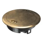 OBO BETTERMANN - Torretta scomparsa con coperchio incernierato in Zinco pressofuso ottonato GES R2 CUZN.