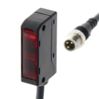 OMRON ELECTRONICS - Sensore fotoelettrico miniatura cc reflex fascio ampio 10-60 mm PNP impulso luce connettore volante M8.