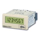 OMRON ELECTRONICS - Contaore digitale H7ET, 48x24, a batteria, LCD 7-cifre, ingressi liberi da tensione, tempo selez.: 999999,9h/3999g23,9h, grigio.