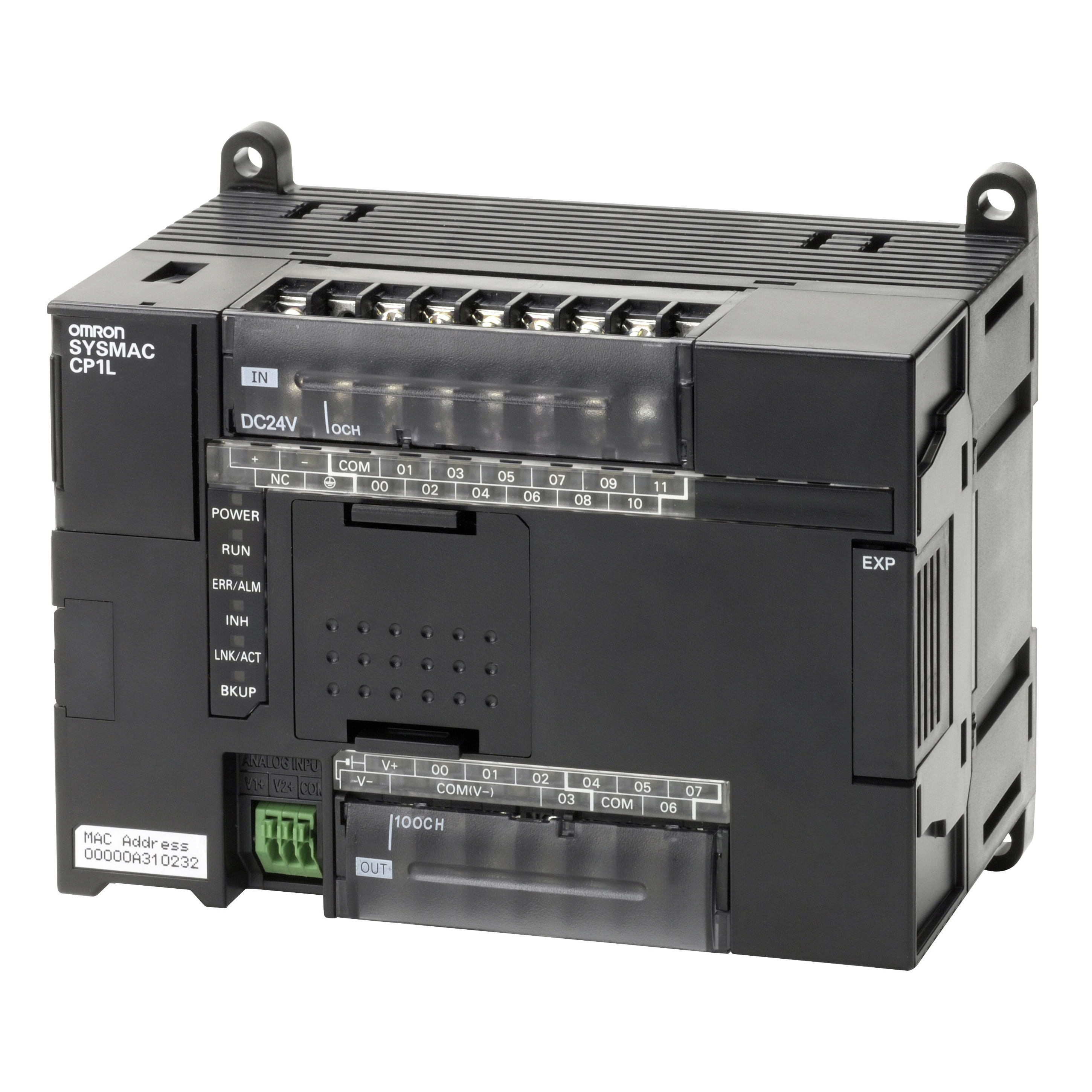 OMRON ELECTRONICS - plc-CP1L 12DI. 8DO relè. 24Vcc. 2AI. Eth