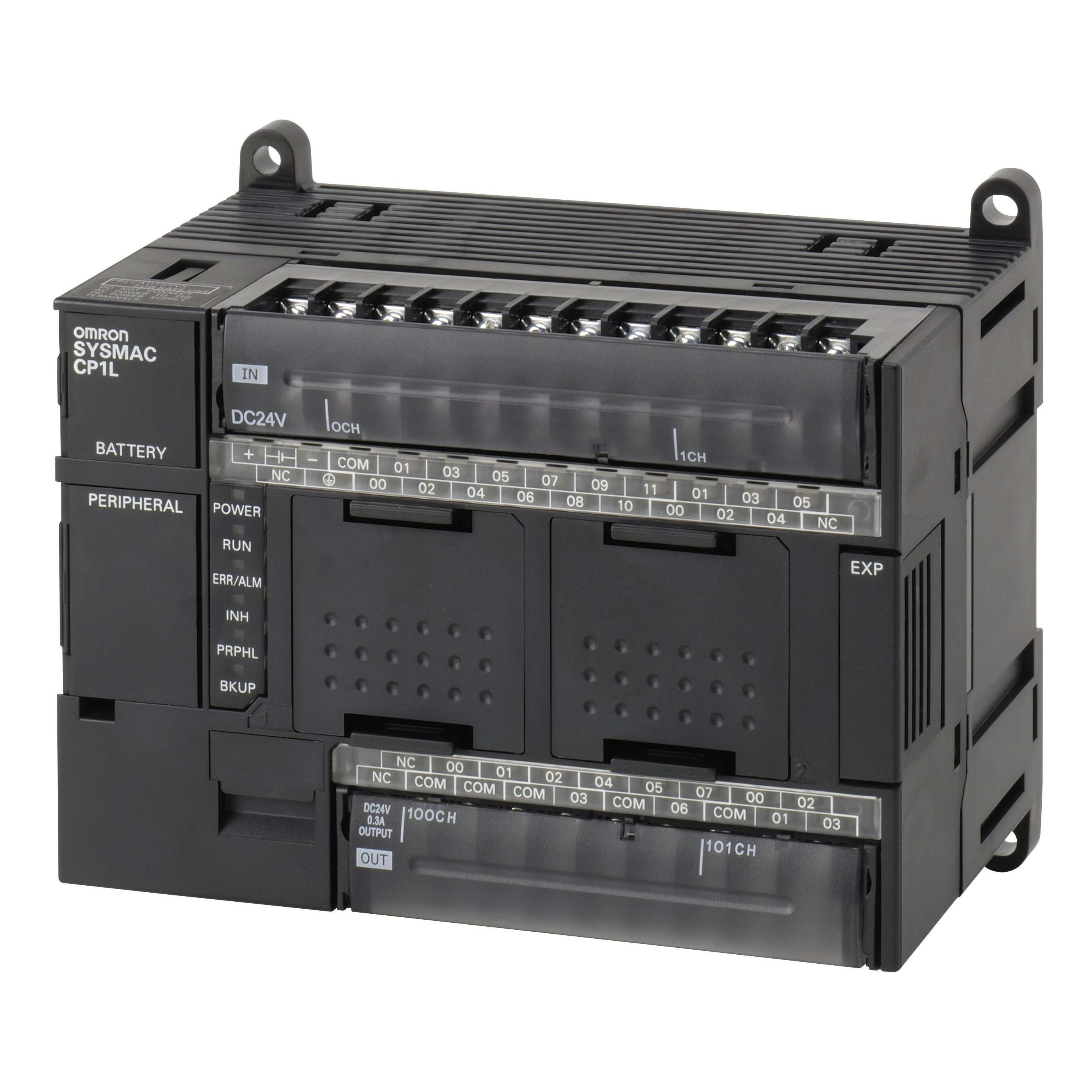 OMRON ELECTRONICS - PLC CP1L, 18DI, 12DO a relè, 24Vcc