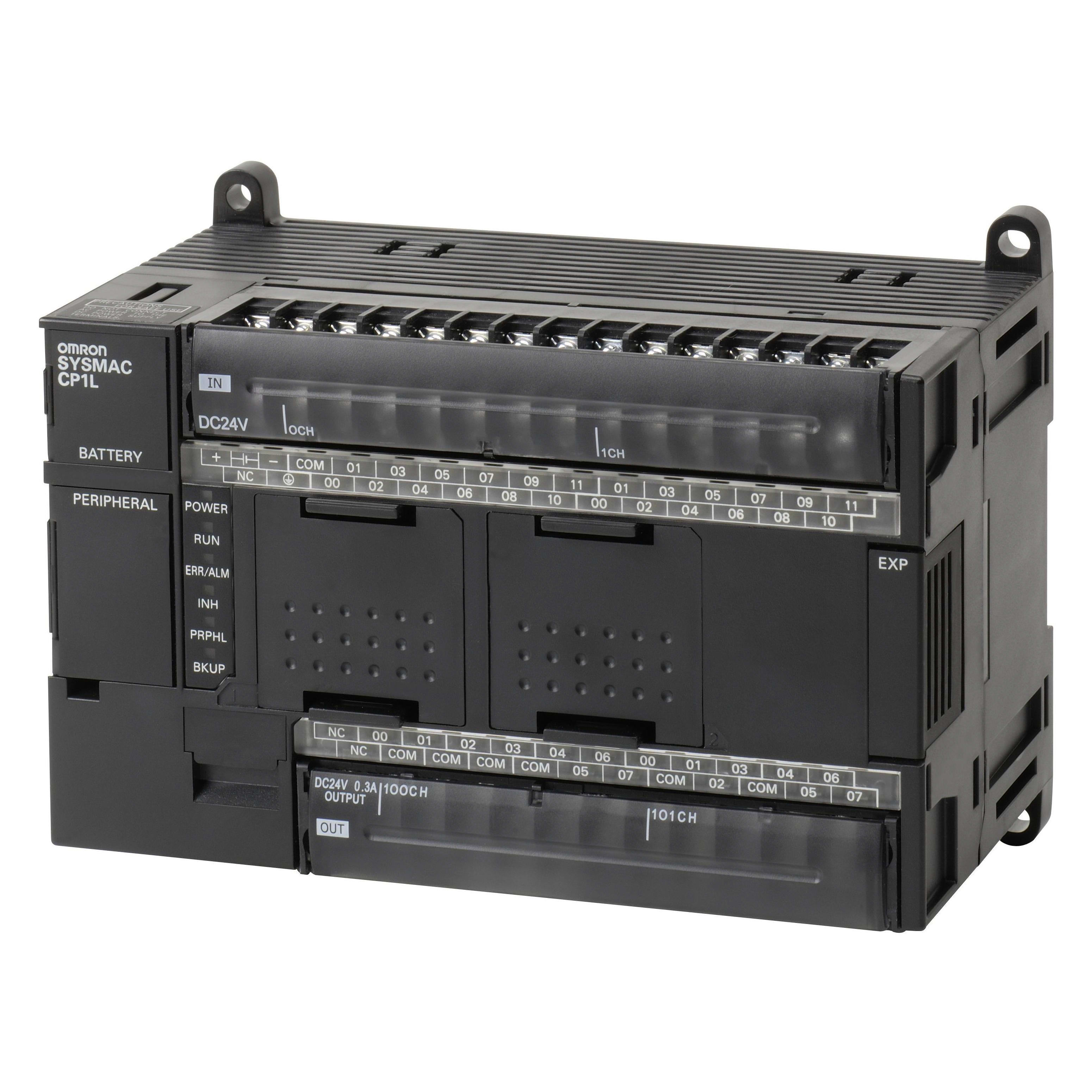 OMRON ELECTRONICS - plc 24 ingressi 24v e 16 uscite a transistor pnp, alimentazione 24v, cpu cp1l