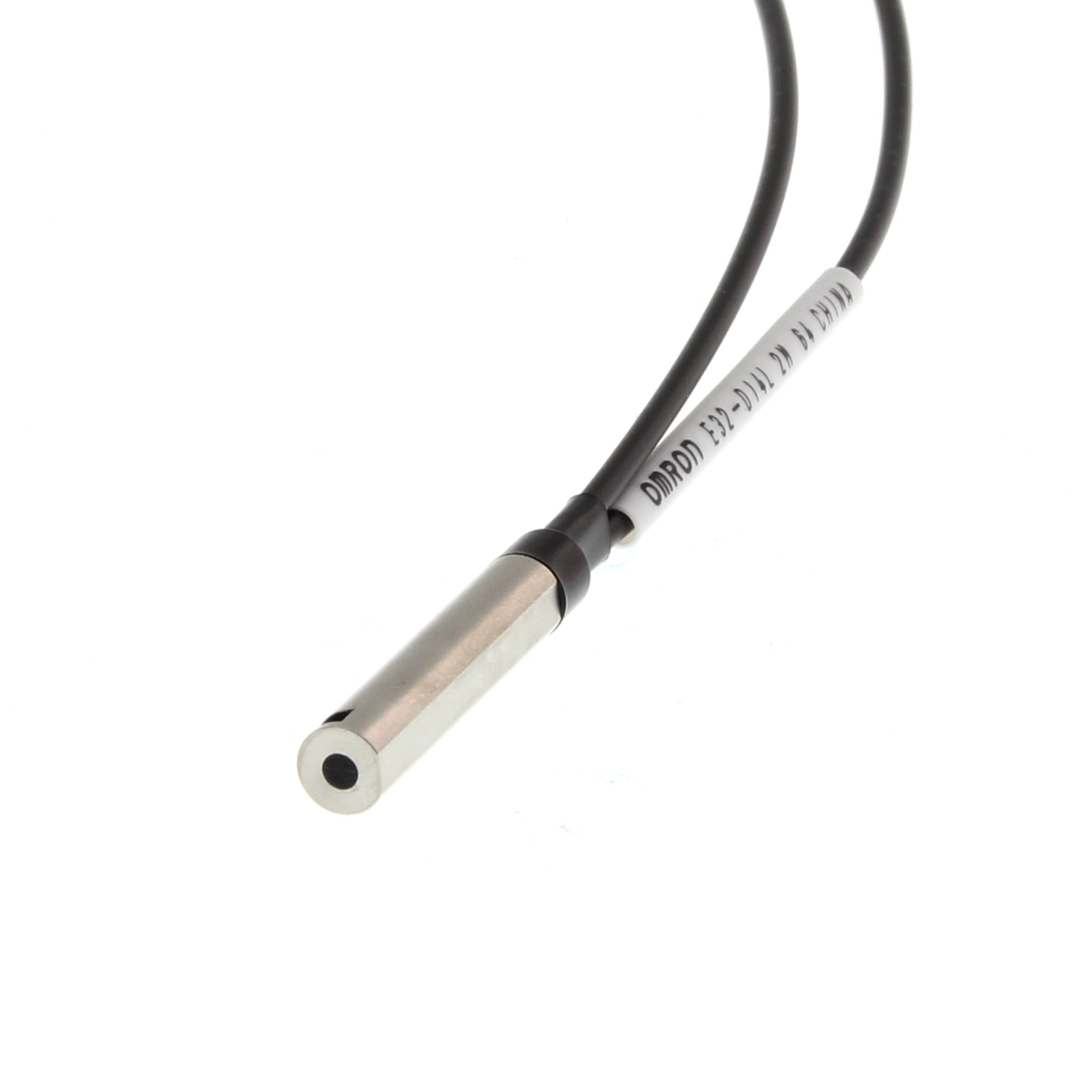 OMRON ELECTRONICS - sensore reflex radiale diametro 6 mm a fibra ottica diffuso vista laterale lunga cavo 2 m richiede amplificatore E3X