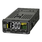 OMRON ELECTRONICS - Termoregola 48x24 mm, 2 display 4 cifre, ingresso universale, terminali a molla, uscita 12 Vcc, 1 al, 100-240 Vca.
