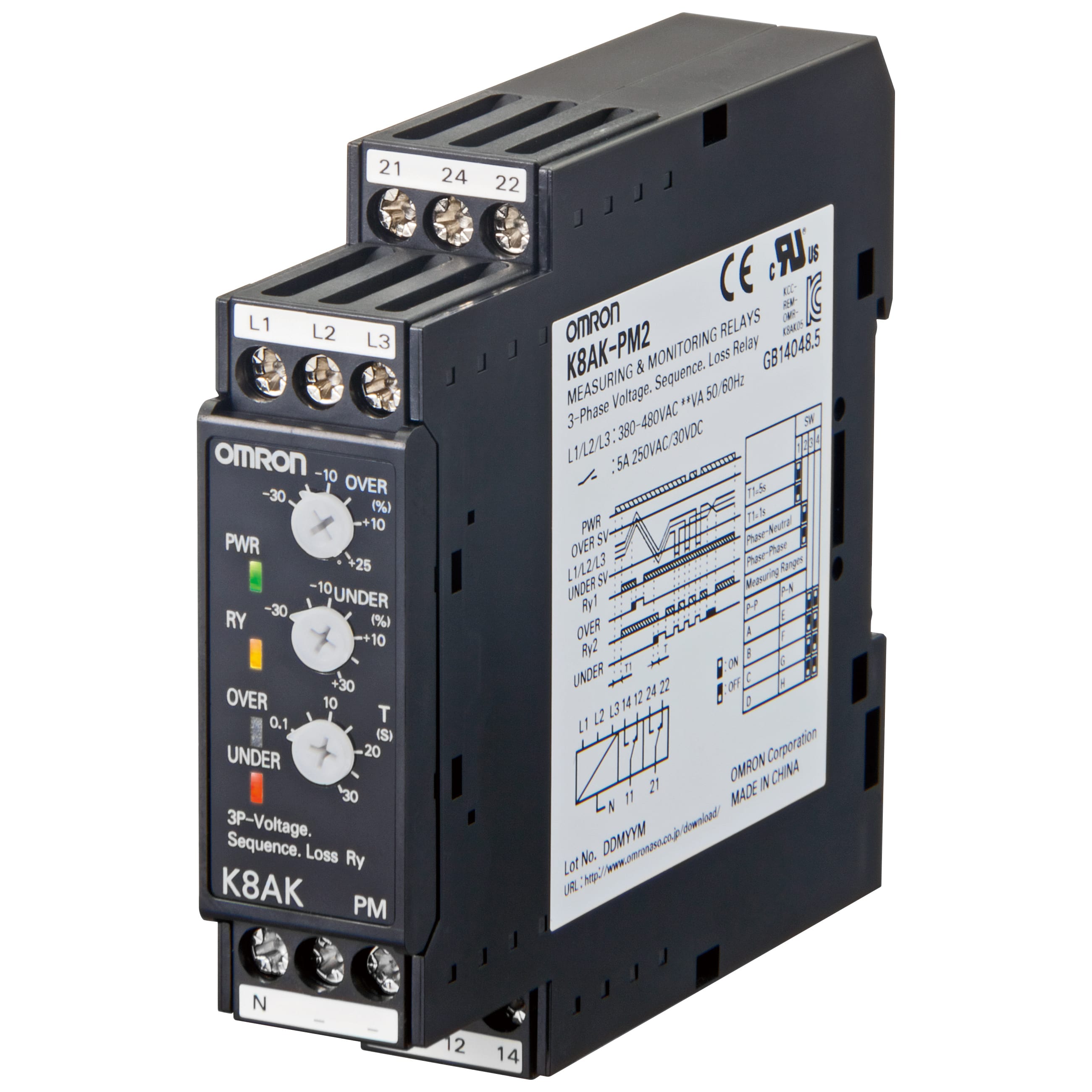 OMRON ELECTRONICS - rele-Contr3Fas220480VSeqMancFas.MaxMinVSim
