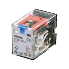 OMRON ELECTRONICS - Relè MY-GS-R, 24Vca, 4PDT, 6A,LED,puls