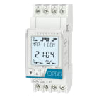 ORBIS - DATA LOG 2 BLUETOOTH Interruttore orario digitale,2 moduli DIN, giornaliero/settimanale, 2 contatti, 230V