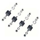 ORBIS - AVP 3020 kit di 4 supporti antivibranti, passante, altezza 20mm, portata per KIT 70 kg