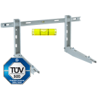 ORBIS - MEP 200/600 LIV, staffa supporto PREMONTATA per unità esterne, certificata TUV,con BARRA per regolazione e livella, portata massima a coppia 200kg