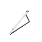 ORBIS - STG-FO-2835 Triangolo GRANDE(PREMONTATO)in ALLUMINIO con INSERTI per inclinazione moduli,regolazioni: 28°-30°-33°-35°,disposizione moduli:ORIZZONTALE