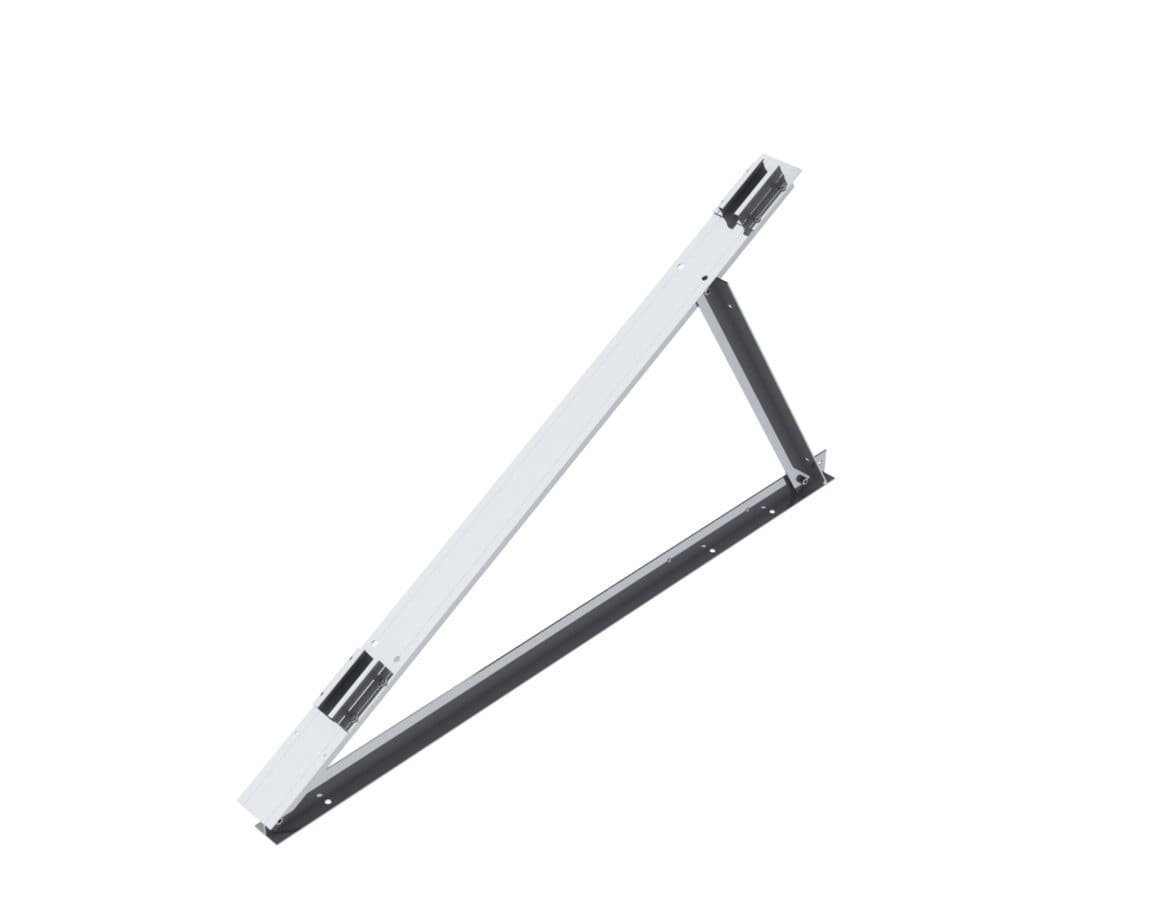 ORBIS - STG-FV-2835 Triangolo GRANDE (PREMONTATO)in ALLUMINIO con INSERTI per inclinazione moduli, regolazioni: 28°-30°-33°-35°,disposizione moduli:VERTICALE