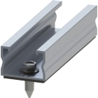 ORBIS - ST EASY SMALL 12 AL/AC Profilo in ALLUMINIO per fissaggio su grecato in alluminio e acciaio, compreso di viti ed EPDM, lunghezza 12cm